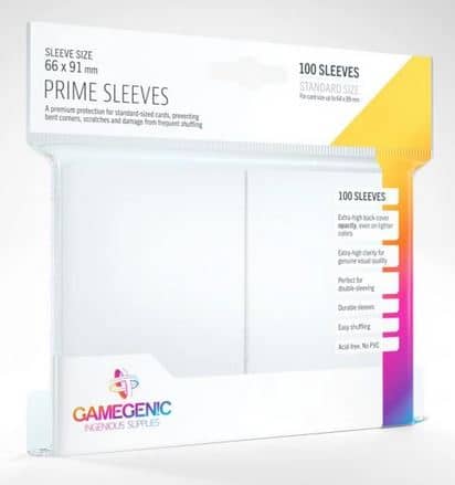 Gamegenic Prime Sleeves White 100 CT image 0